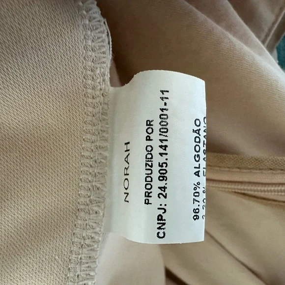 NORAH Brazilian Button Front Skirt Size 3 US 6/8 Slow Fashion - Picture 12 of 13